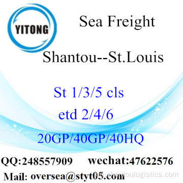 Shantou Port Sea Freight Versand nach St.Louis